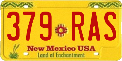 NM license plate 379RAS