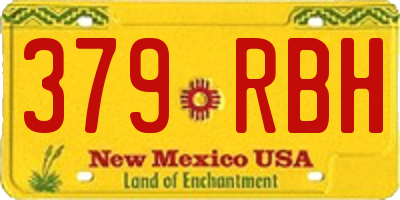 NM license plate 379RBH