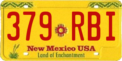 NM license plate 379RBI