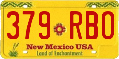 NM license plate 379RBO