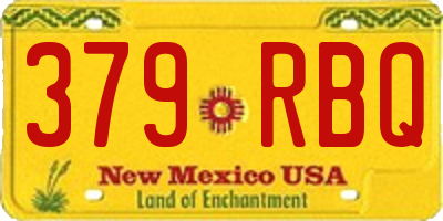 NM license plate 379RBQ