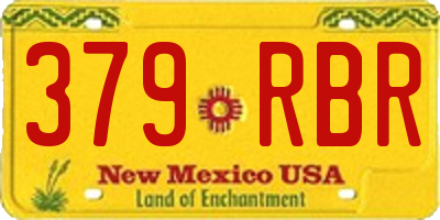 NM license plate 379RBR