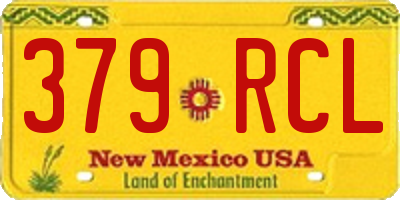 NM license plate 379RCL