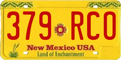 NM license plate 379RCO