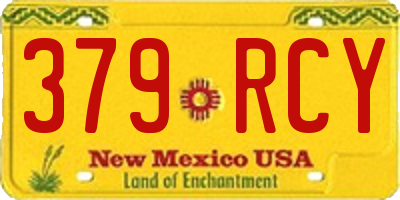 NM license plate 379RCY