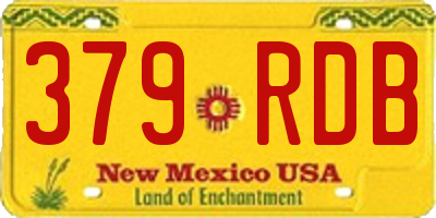 NM license plate 379RDB