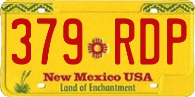 NM license plate 379RDP