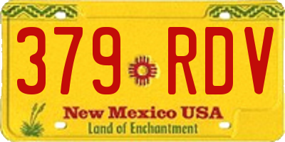 NM license plate 379RDV