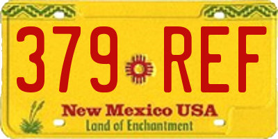 NM license plate 379REF