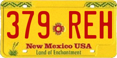 NM license plate 379REH
