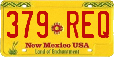 NM license plate 379REQ