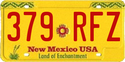 NM license plate 379RFZ