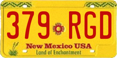 NM license plate 379RGD