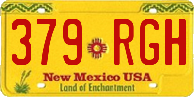 NM license plate 379RGH