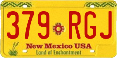 NM license plate 379RGJ