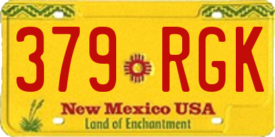 NM license plate 379RGK