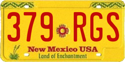 NM license plate 379RGS