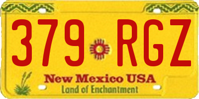 NM license plate 379RGZ