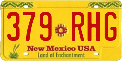 NM license plate 379RHG