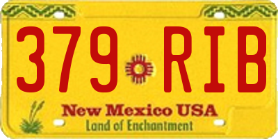 NM license plate 379RIB