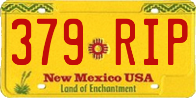 NM license plate 379RIP