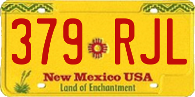 NM license plate 379RJL