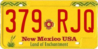 NM license plate 379RJQ