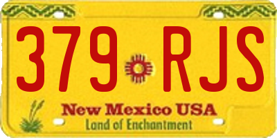 NM license plate 379RJS