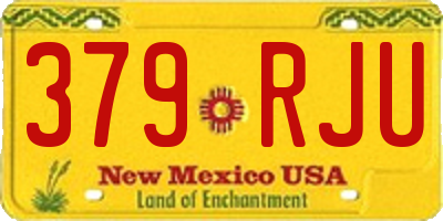 NM license plate 379RJU