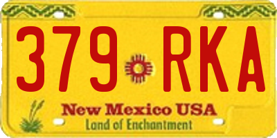 NM license plate 379RKA