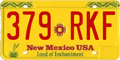 NM license plate 379RKF