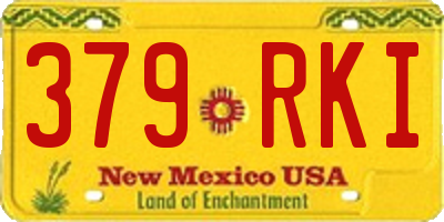 NM license plate 379RKI