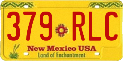 NM license plate 379RLC