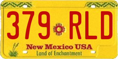 NM license plate 379RLD