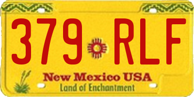 NM license plate 379RLF