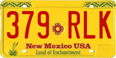 NM license plate 379RLK