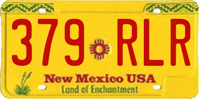 NM license plate 379RLR