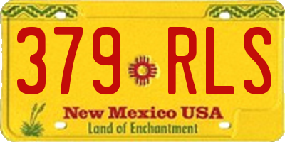 NM license plate 379RLS