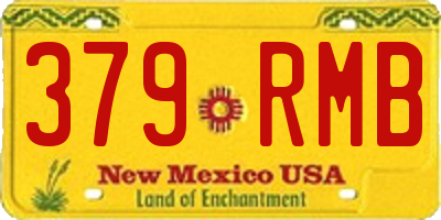 NM license plate 379RMB