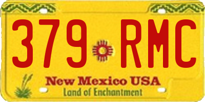 NM license plate 379RMC