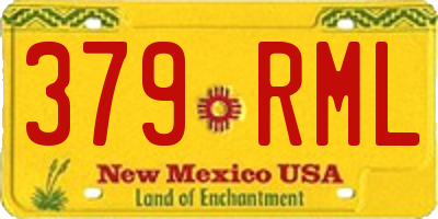 NM license plate 379RML