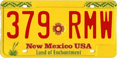 NM license plate 379RMW