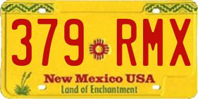 NM license plate 379RMX