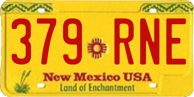 NM license plate 379RNE