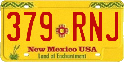 NM license plate 379RNJ