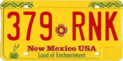 NM license plate 379RNK