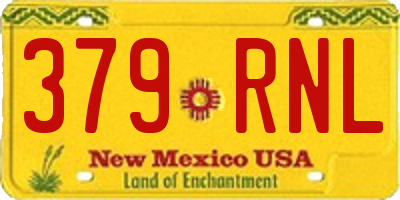 NM license plate 379RNL