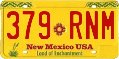 NM license plate 379RNM