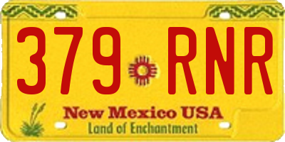 NM license plate 379RNR
