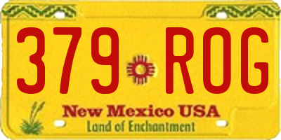 NM license plate 379ROG
